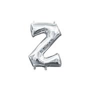 13in Air-Filled Silver Letter Balloon (Z)